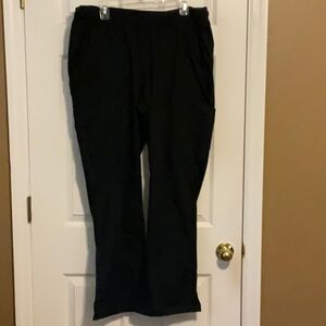 Cherokee Medical Workwear Women’s Black Mid Rise Straight Leg Scrubs Size Large